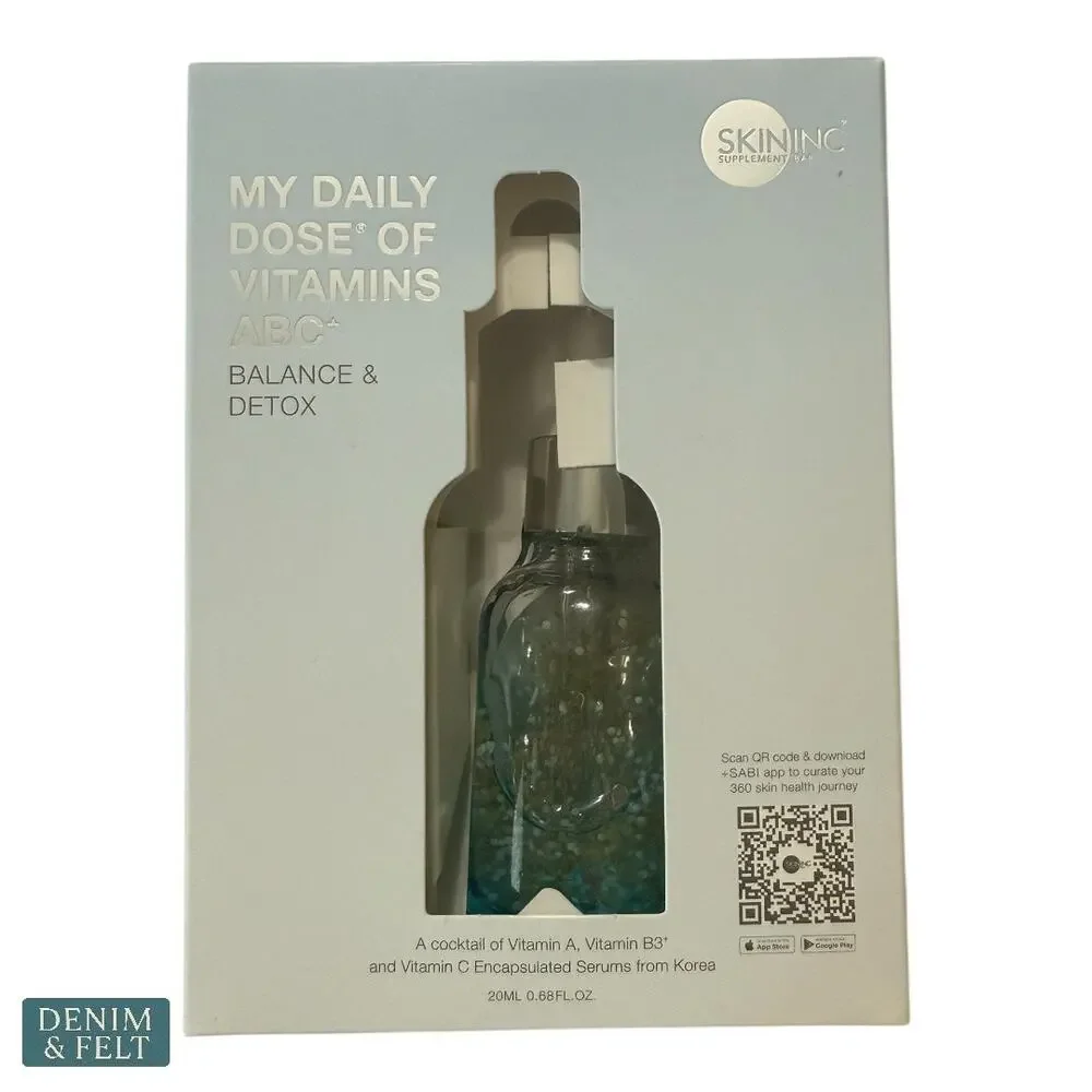 Skin Inc My Daily Dose of Vitamins ABC Serum Balance Detox Antioxidant‎ 0.68oz